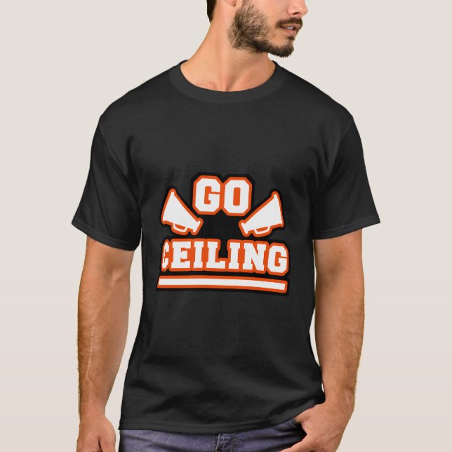 T-shirt Clair Pun Facile Halloween Plafond Ventilateur (Devant)