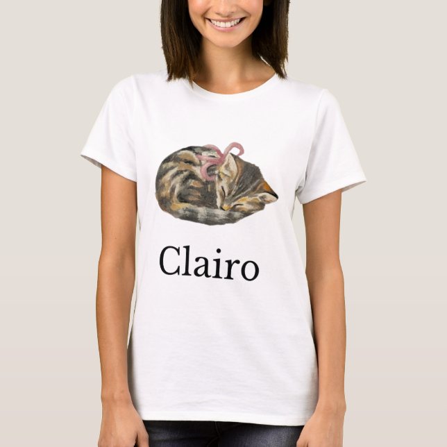 T-shirt Clairo Dit Un Chat 1 (Devant)