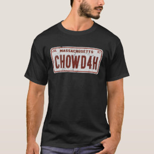 T-shirt Clam Chowder Boston Accent CHOWDAH