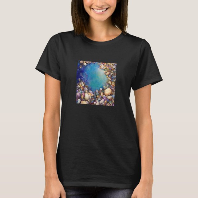 T-shirt Clam Seashell Shell Collector Beach Ocean Coastal  (Devant)