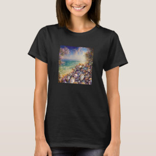 T-shirt Clam Seashell Shell Collector Beach Ocean Coastal
