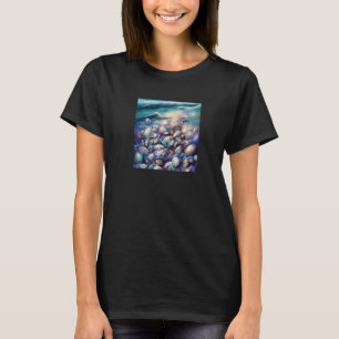 T-shirt Clam Seashell Shell Collector Beach Ocean Coastal