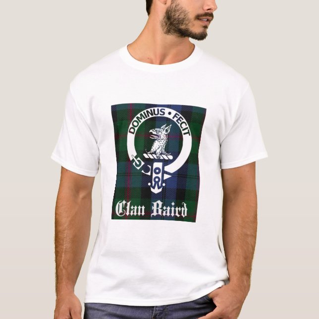 T-shirt Clan Baird Crest Badge & Tartan (Devant)