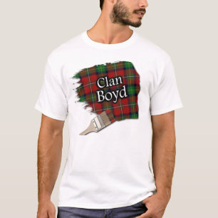 T-shirt Clan Boyd Scottish Tartan Paint Shirt