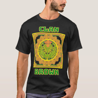 T-shirt Clan Brown Scottish Celtic Thistle