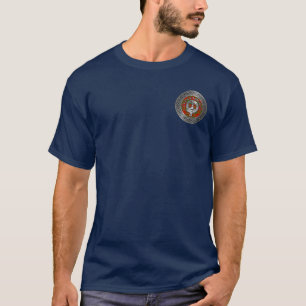 T-shirt Clan Cameron Crest & Tartan Knot