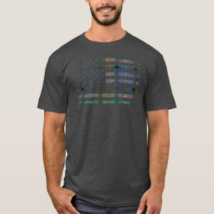 T-shirt Clan Chalmers Scottish tartan drapeau américain ki