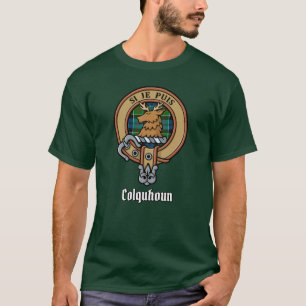 T-shirt Clan Colquhoun Crest sur Tartan