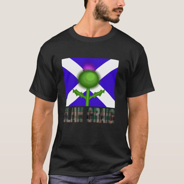 T-shirt Clan Craig Tartan Scottish Nom de famille Scotland (Devant)