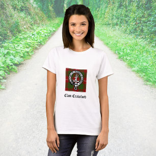 T-shirt Clan Crawford Crest Tartan