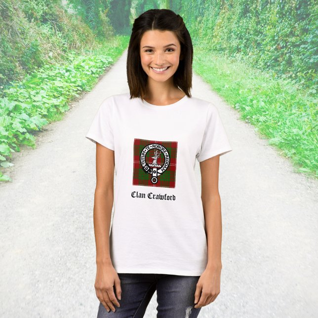 T-shirt Clan Crawford Crest Tartan (Créateur téléchargé)