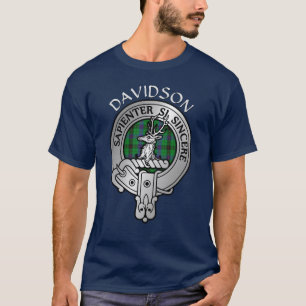 T-shirt Clan Davidson Crest & Tartan