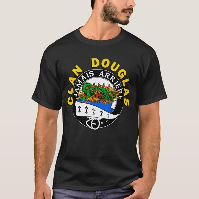 T-shirt Clan Douglas "Salamander in Flames" (Devant)