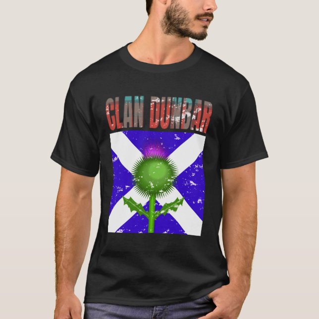 T-shirt Clan Dunbar Tartan Scottish Nom de famille Scotlan (Devant)