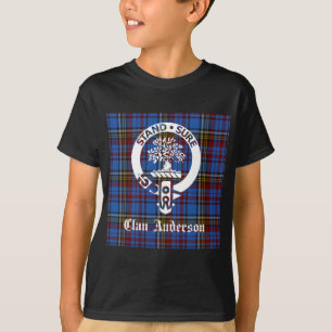 T-shirt Clan écossais Anderson Crest & Tartan