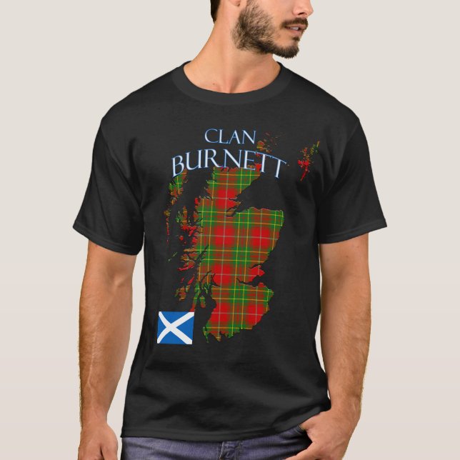 T-shirt Clan écossais de Burnett Tartan Écosse (Devant)