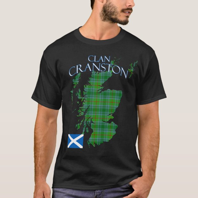 T-shirt Clan écossais de Cranston Tartan Écosse (Devant)