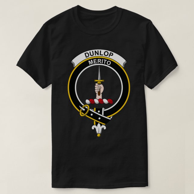 T-shirt Clan écossais de Dunlop Crest (Design devant)
