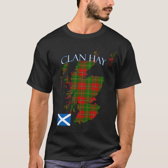 T-shirt Clan écossais de Hay Tartan Écosse (Devant)