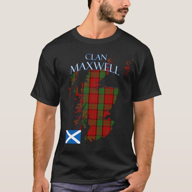 T-shirt Clan écossais de Maxwell Tartan Écosse (Devant)