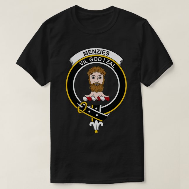 T-shirt Clan écossais de Menzies Crest (Design devant)
