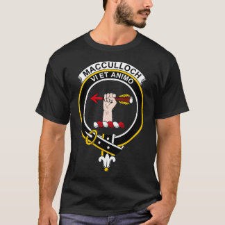 T-shirt Clan écossais du clan Tartan de MacCulloch Crest