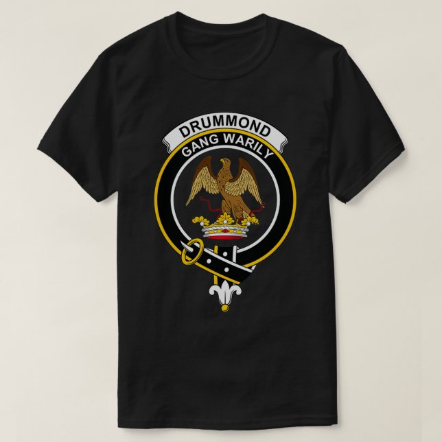 T-shirt Clan écossais du Tartan Crest de Drummond (Design devant)