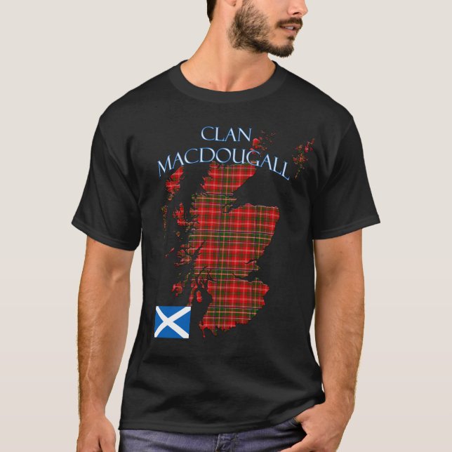 T-shirt Clan écossais MacDougall Tartan Écosse (Devant)