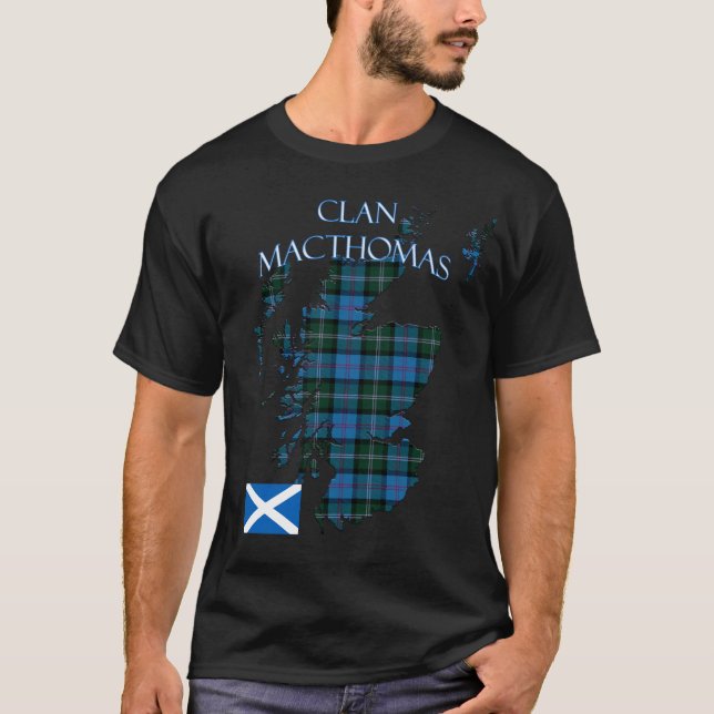 T-shirt Clan écossais MacThomas Tartan Écosse (Devant)