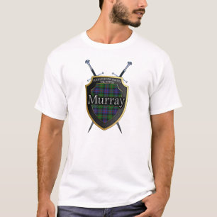 T-shirt Clan écossais Murray Tartan Shield et Swords