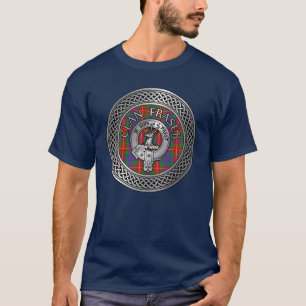 T-shirt Clan Fraser Crest & Tartan Knot