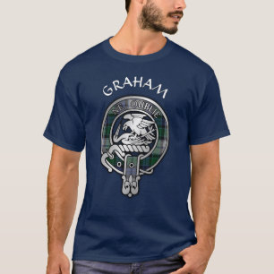 T-shirt Clan Graham Crest & Dress Tartan