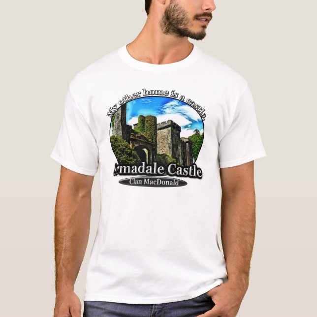 T-shirt Clan MacDonald Armadale Castle Scotland (Devant)