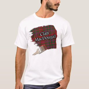 T-shirt Clan MacDougall Scottish Tartan Paint Shirt