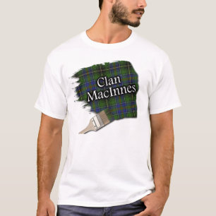 T-shirt Clan MacInnes Scottish Tartan Paint Shirt
