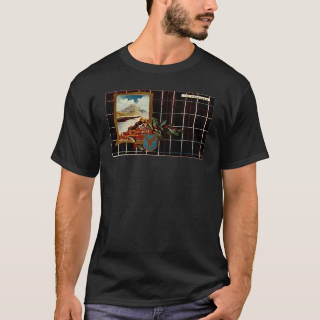 T-shirt Clan MacKenzie vintage post card (Devant)