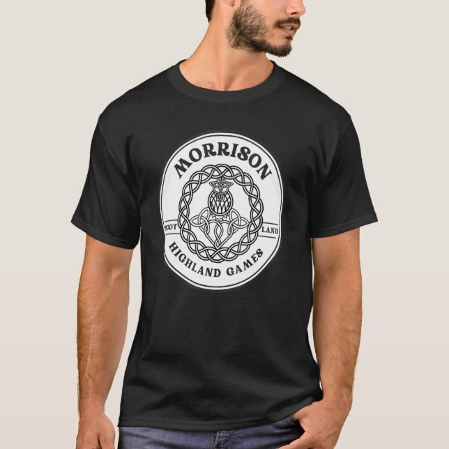 T-shirt Clan Morrison Scottish Thistle Highland Games (Devant)