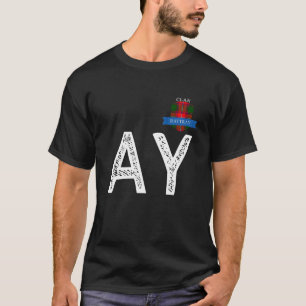 T-shirt Clan Rattray A et Letter Y Family Matching