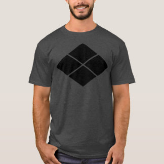 T-shirt Clan samouraï japonais Takeda kamon en noir 