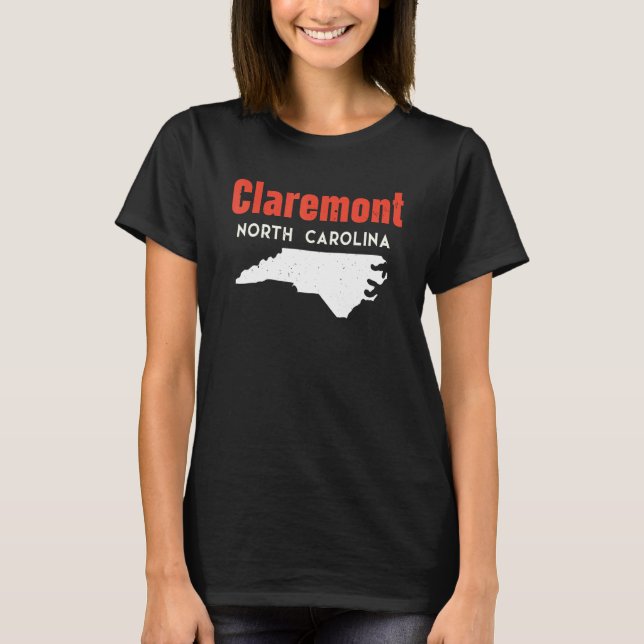 T-shirt Claremont Caroline du Nord USA State America Trave (Devant)