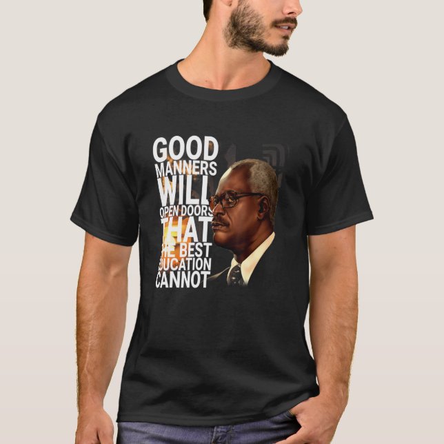 T-shirt Clarence Thomas Crée Des Citations Égales Justice (Devant)