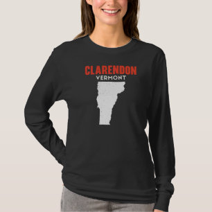 T-shirt Clarendon Vermont États-Unis État Amérique Voyage