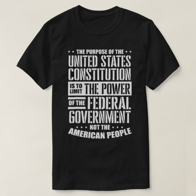 T-shirt Clarification de la Constitution américaine (Design devant)