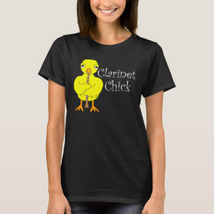 T-shirt Clarinet Chick Text