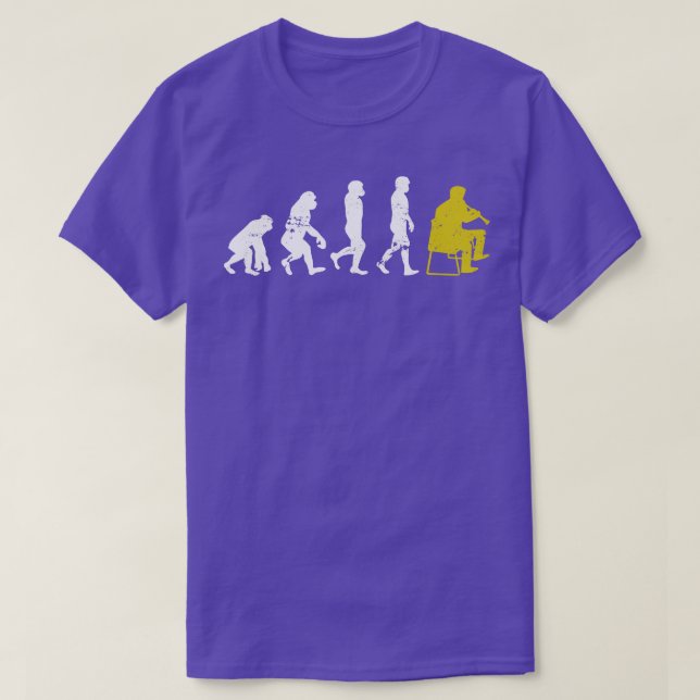 T-shirt Clarinet de l'évolution rétro (Design devant)