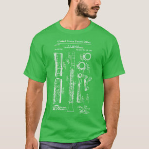 T-shirt Clarinet du brevet américain