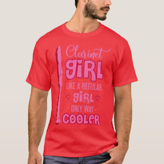 T-shirt Clarinet instrument de musique fille Clarinetist