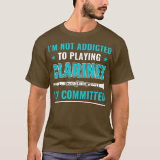 T-shirt Clarinet joueur drôle Clarinet Clarinetist engagé 
