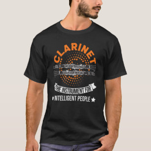 T-shirt Clarinet L'Instrument Pour Des Personnes Intellige