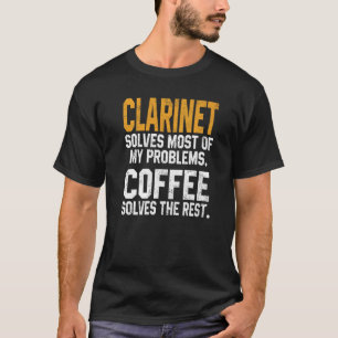 T-shirt Clarinet résout mes problèmes Orchestre de Café Mu
